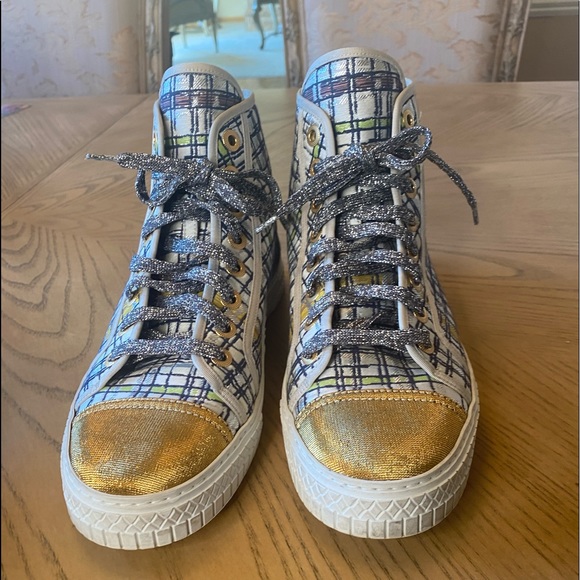 ❤️ Authentic Chanel Sneaker Metallic Tweed - Picture 3 of 10
